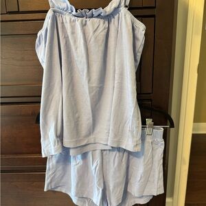 Lake Pajamas Pima Ruffle Set